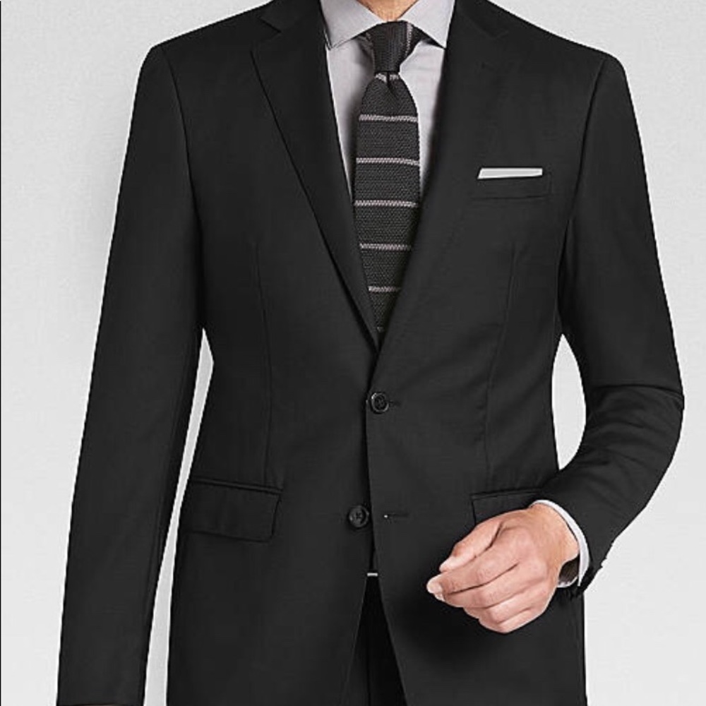 Calvin Klein X-Fit Black Slim Fit Suit